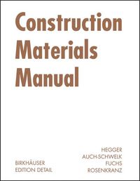 Buch Cover Construction Materials Manual
