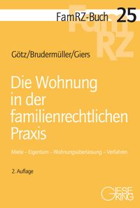 Buch Cover Die Wohnung in der familienrechtlichen Praxis
