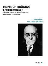 Buch Cover Heinrich Brüning Erinnerungen