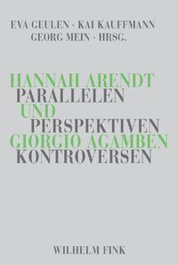 Buch Cover Hannah Arendt und Giorgio Agamben