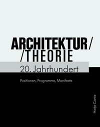 Buch Cover Architekturtheorie 20. Jahrhundert