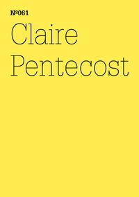 Buch Cover Claire Pentecost
