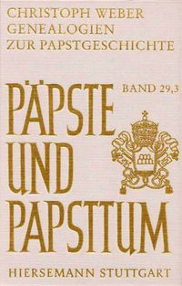Buch Cover Genealogien zur Papstgeschichte