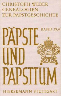 Buch Cover Genealogien zur Papstgeschichte