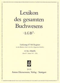 Buch Cover Lexikon des gesamten Buchwesens