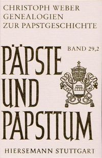 Buch Cover Genealogien zur Papstgeschichte