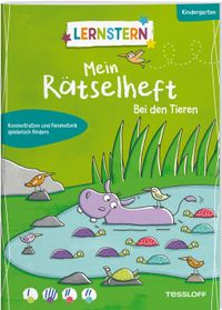 Buch Cover LERNSTERN. Mein Rätselheft Kindergarten. Bei den Tieren