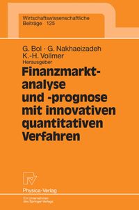 Buch Cover Finanzmarktanalyse und- prognose mit innovativen quantitativen Verfahren