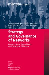 Buch Cover Strategy and Governance of Networks