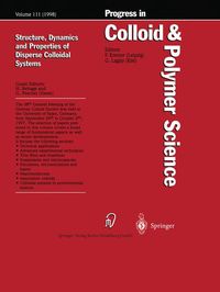 Buch Cover Structure, Dynamics and Properties of Dispersed Colloidal Systems