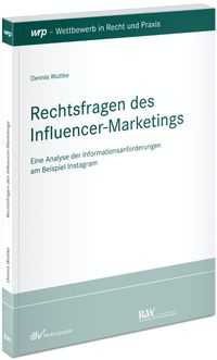 Buch Cover Rechtsfragen des Influencer-Marketings