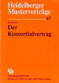Buch Cover Der Konsortialvertrag
