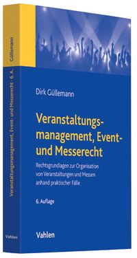 Buch Cover Veranstaltungsmanagement, Event- und Messerecht