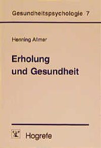 Buch Cover Erholung und Gesundheit