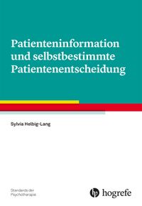 Buch Cover Patienteninformation und selbstbestimmte Patientenentscheidung