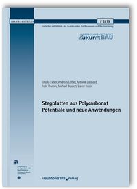 Buch Cover Stegplatten aus Polycarbonat. Potentiale und neue Anwendungen. Abschlussbericht.