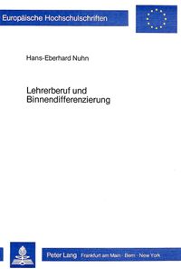 Buch Cover Lehrerberuf und Binnendifferenzierung