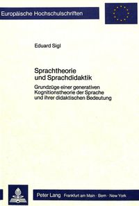 Buch Cover Sprachtheorie und Sprachdidaktik