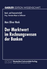 Buch Cover Der Marktwert im Rechnungswesen der Banken