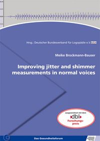 Buch Cover Improving jitter and shimmer measurements in normal voices