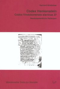 Buch Cover Codex Hankenstein (Codex Vindobonensis slavicus 37)