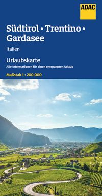 Buch Cover ADAC Urlaubskarte Südtirol, Trentino, Gardasee 1:200.000