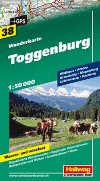 Buch Cover Toggenburg Wanderkarte Nr. 38, 1:50 000
