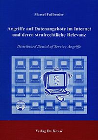Buch Cover Angriffe auf Datenangebote im Internet und deren strafrechtliche Relevanz