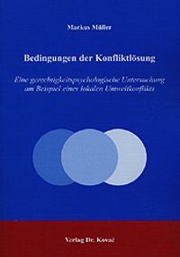Buch Cover Bedingungen der Konfliktlösung
