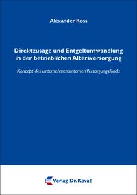 Buch Cover Direktzusage und Entgeltumwandlung in der betrieblichen Altersversorgung