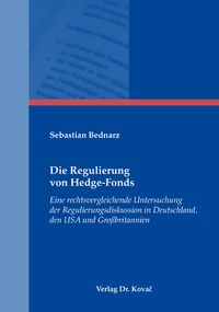 Buch Cover Die Regulierung von Hedge-Fonds