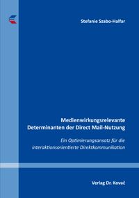 Buch Cover Medienwirkungsrelevante Determinanten der Direct Mail-Nutzung
