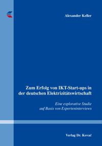 Buch Cover Zum Erfolg von IKT-Start-ups in der deutschen Elektrizitätswirtschaft