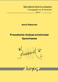 Buch Cover Prosodische Analyse emotionaler Sprechweise