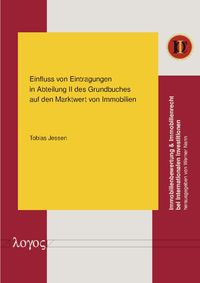 Buch Cover Einfluss von Eintragungen in Abteilung II des Grundbuches auf den Marktwert von Immobilien