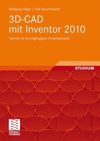 Buch Cover 3D-CAD mit Inventor 2010