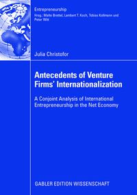 Buch Cover Antecedents of Venture Firms’ Internationalization