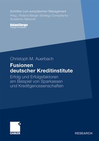 Buch Cover Fusionen deutscher Kreditinstitute