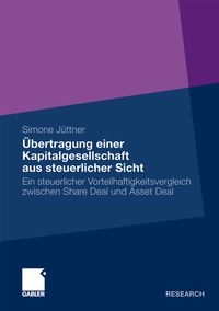 Buch Cover Übertragung einer Kapitalgesellschaft aus steuerlicher Sicht