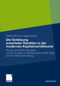Buch Cover Die Schätzung erwarteter Renditen in der modernen Kapitalmarkttheorie