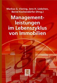 Buch Cover Managementleistungen im Lebenszyklus von Immobilien