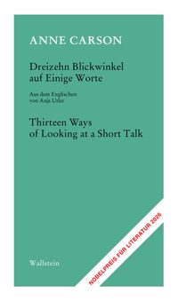 Buch Cover Dreizehn Blickwinkel auf Einige Worte / Thirteen Ways of Looking at a Short Talk