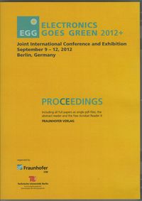 Buch Cover Electronics Goes Green 2012+ - . Taking Green to the Next Level.