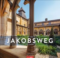 Buch Cover Auf dem Jakobsweg Kalender 2027 - El Camino
