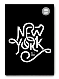 Buch Cover Collegetimer A5 Black Label NY 2016/2017 - 1 Woche 2 Seiten