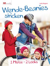 Buch Cover Wende-Beanies stricken