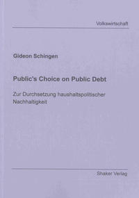Buch Cover Public's Choice on Public Debt
