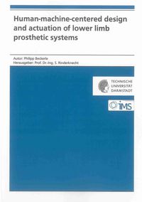 Buch Cover Human-machine-centered design and actuation of lower limb prosthetic systems