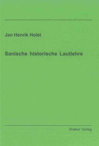 Buch Cover Sanische historische Lautlehre