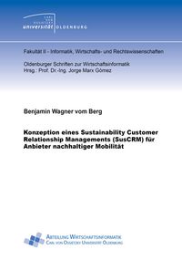 Buch Cover Konzeption eines Sustainability Customer Relationship Managements (SusCRM) für Anbieter nachhaltiger Mobilität